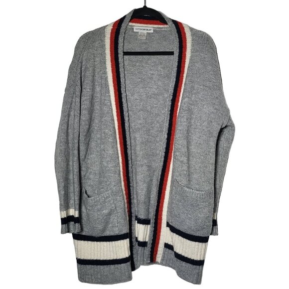 Cotton Emporium Womens Open Front Cardigan Sweater Size Medium Oversized Comfy - Picture 1 of 5